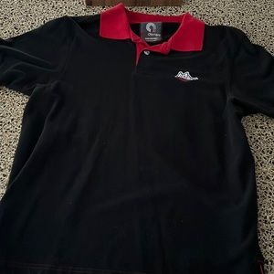 Old Akademik’s T-shirt for teenagers. Black and red in colors. Medium size